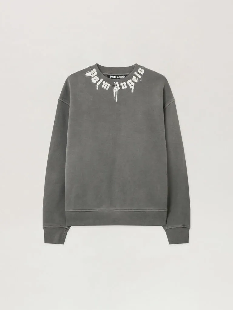 Grey-Crew-Neck-Palm-Angels-Sudadera