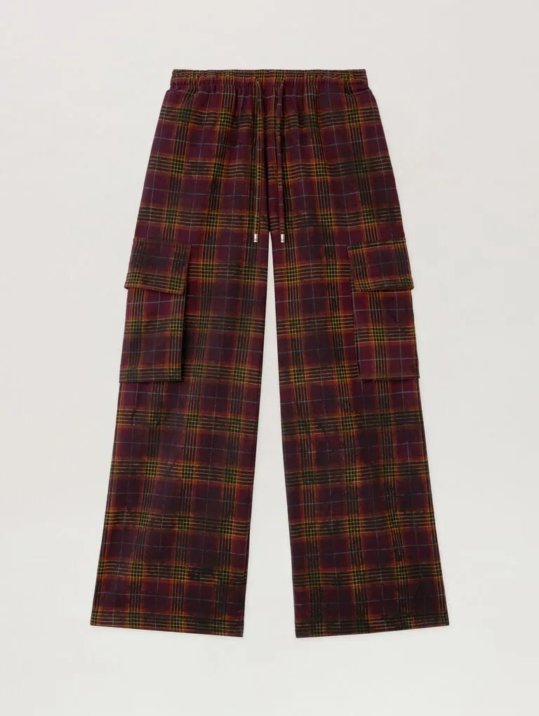 Overdyed-Check-Palm-Angels-Pants